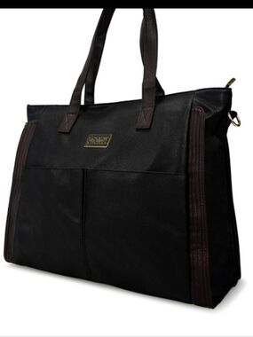 Badgley Mischka Black Vegan Leather Shoulder Bag